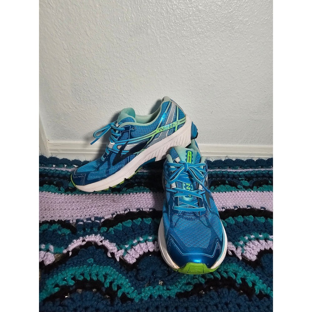 Brooks Ravena 7 Blue and Green Running‎ Sneakers